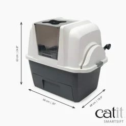 Catit Smartsift Easy Scoop Automatic Sifting Cat Litter Box