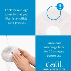Catit Triple Action Fountain Filters For Catit Flower Fountains