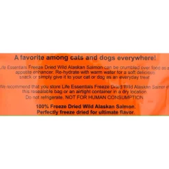 Cat-Man-Doo Life Essentials Freeze-Dried Wild Alaskan Salmon Treats For Cats & Dogs