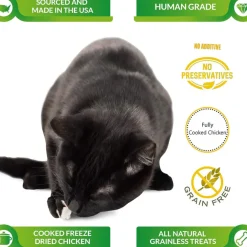 Cat-Man-Doo Life Essentials Freeze-Dried Chicken Breast Treats For Cats & Dogs