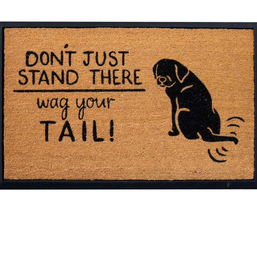 4 Cats & Dogs Wag Your Tail Rectangular Entrance Mat