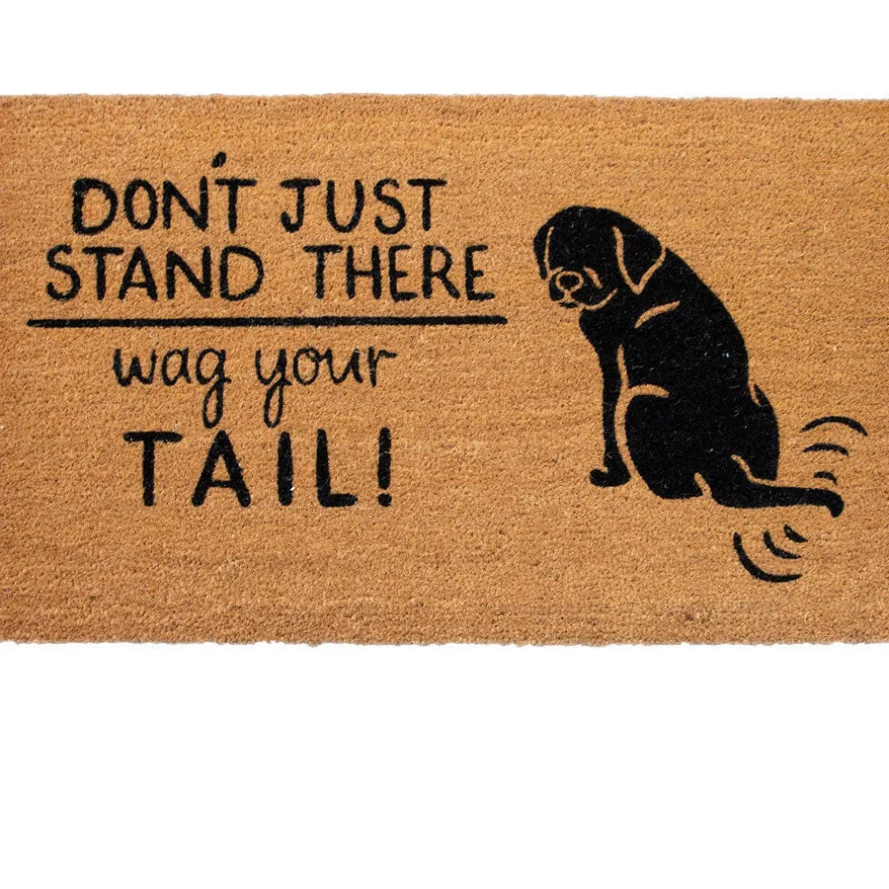 4 Cats & Dogs Wag Your Tail Rectangular Entrance Mat