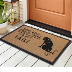 4 Cats & Dogs Wag Your Tail Rectangular Entrance Mat