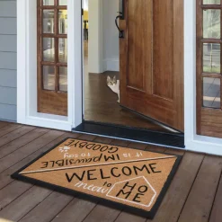 4 Cats & Dogs Wag Your Tail Rectangular Entrance Mat
