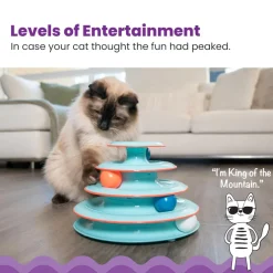 Catstages Chase Meowtain Interactive 4-Tier Track Toy For Cats