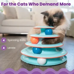 Catstages Chase Meowtain Interactive 4-Tier Track Toy For Cats