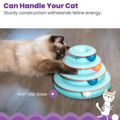 Catstages Chase Meowtain Interactive 4-Tier Track Toy For Cats