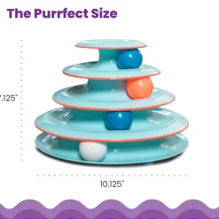 Catstages Chase Meowtain Interactive 4-Tier Track Toy For Cats
