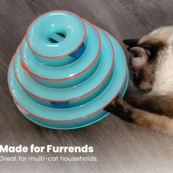 Catstages Chase Meowtain Interactive 4-Tier Track Toy For Cats