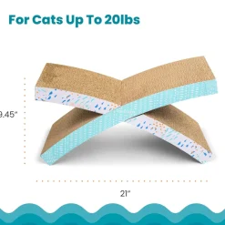 Catstages Easy Life Hammock Scratcher with Catnip For Cats