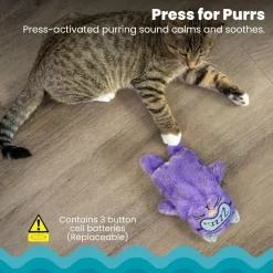 Catstages Purr Pillow Plush Cat Toy, Violet