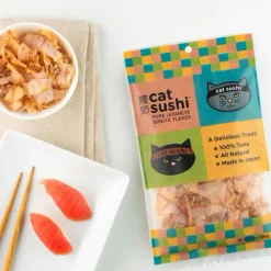Cat Sushi THICK CUT Pure Japanese Bonito Flakes Treats for Cats (0.7 oz)