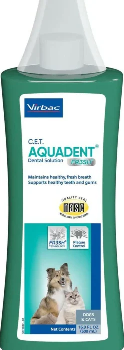 C.E.T. Aquadent Fr3sh Dental Solution Water Additive for Dogs & Cats