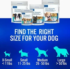 C.E.T. Enzymatic Dental Chews for Small Dogs 11-25 lbs