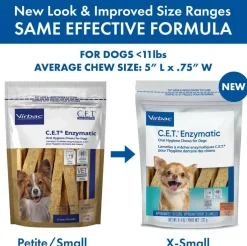 C.E.T. Enzymatic Dental Chews for Extra Small Dogs Under 11 lbs