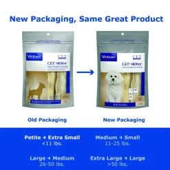 C.E.T. HEXtra Dental Chews for Extra Small Dogs Under 11 lbs