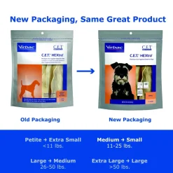 C.E.T. HEXtra Dental Chews for Small Dogs 11-25 lbs