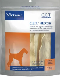 C.E.T. HEXtra Dental Chews for Small Dogs 11-25 lbs