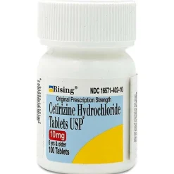 Cetirizine Hydrochloride 10mg (Manufacturer may vary) 100 Tablets