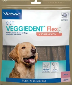 C.E.T. VeggieDent Flex + Joint Health for Large Dogs Over 66lbs