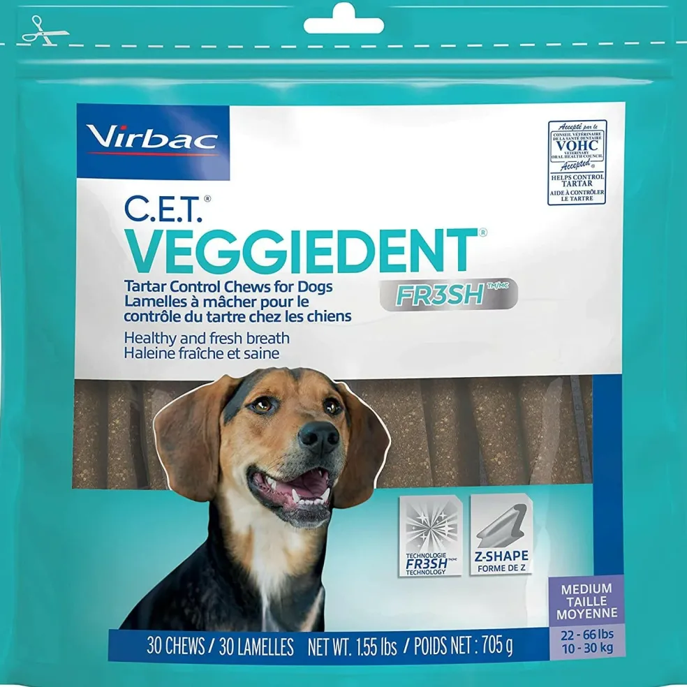C.E.T. VeggieDent Fr3sh for Medium Dogs 22-66 lbs