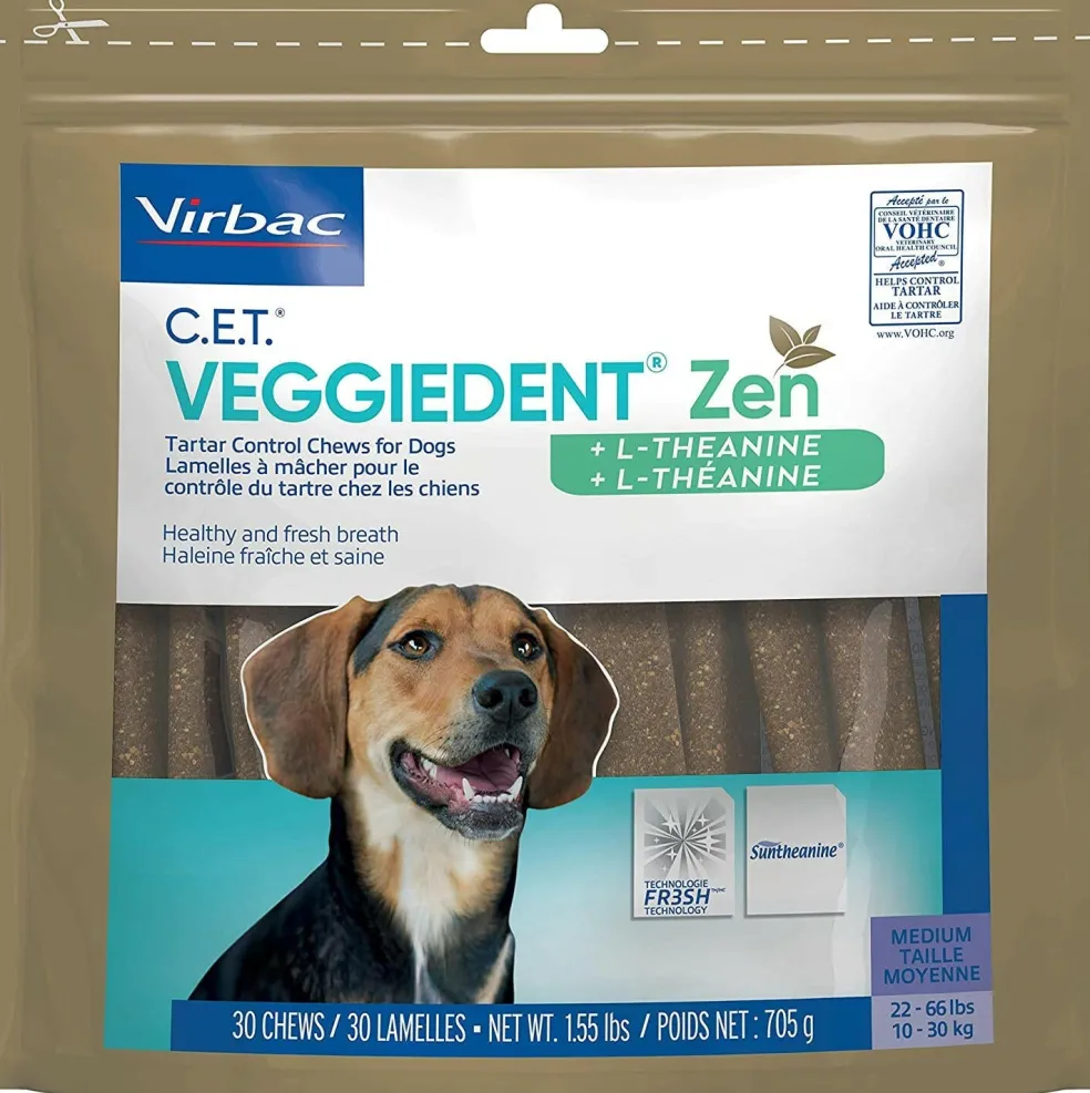 C.E.T. VeggieDent Zen for Medium Dogs 22-66 lbs