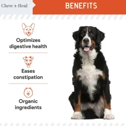 Chew + Heal Organic Pumpkin Digestive Defense Superfood Blend Powder Digestive Aid Supplement for Dogs