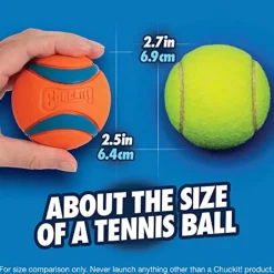 Chuckit! Bucket with 8 Medium Balls Toy For Dogs -Ultra