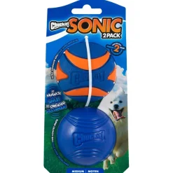 Chuckit! Sonic Fetch Ball Toy For Dogs- Medium (2 pack)