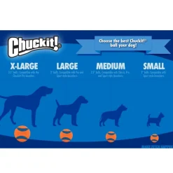 Chuckit! Ultra Squeaker Ball Toy For Dogs, Small (2 pack)