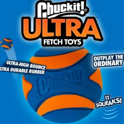 Chuckit! Ultra Squeaker Ball Toy For Dogs, Large