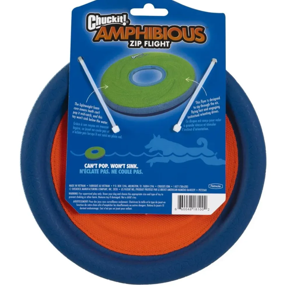 Chuckit! Zipflight Disc Toy For Dogs- Medium (color varies)