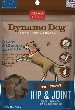 Cloud Star Dynamo Dog Functional Hip & Joint Bacon & Cheese Soft Chews (14 oz)