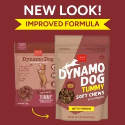 Cloud Star Dynamo Dog Tummy Soft Chews with Probiotic & Pumpkin, (14 oz)
