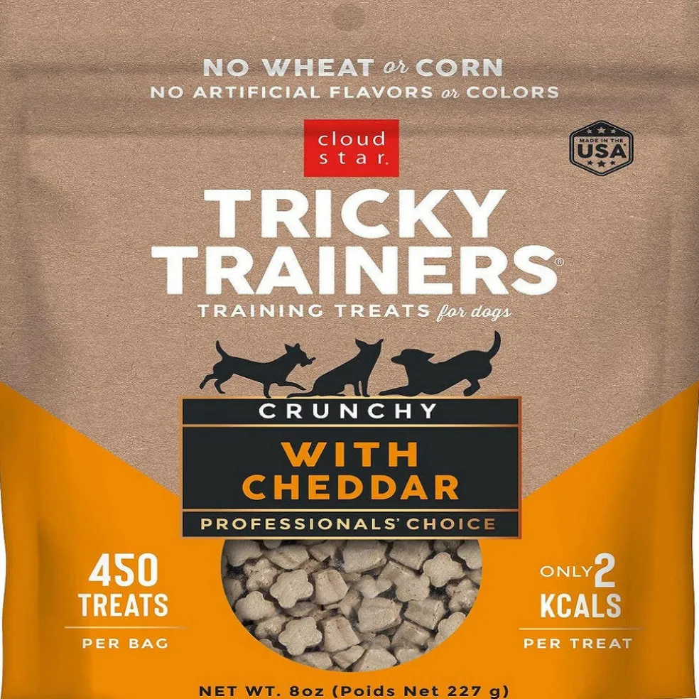 Cloud Star Tricky Trainers Crunchy Cheddar Dog Treats (8 oz)