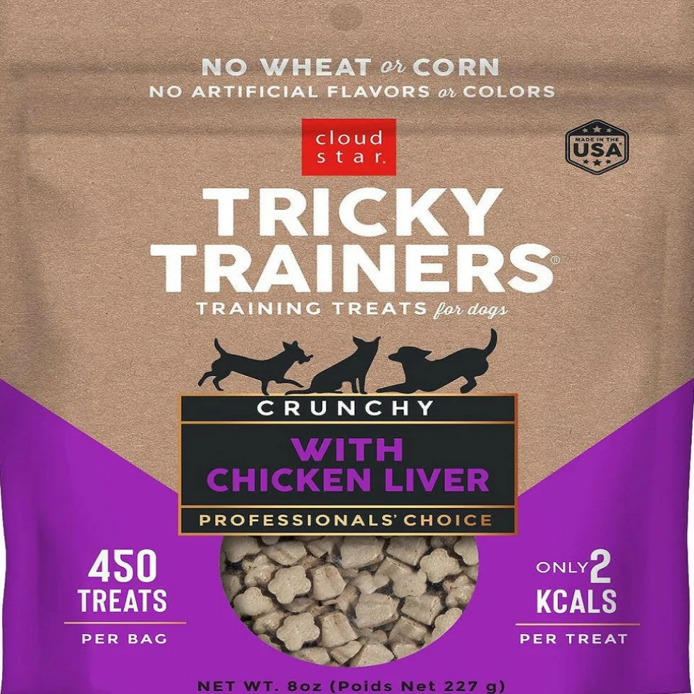 Cloud Star Tricky Trainers Crunchy Liver Dog Treats (8 oz)