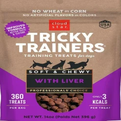 Cloud Star Tricky Trainers Soft & Chewy Liver Dog Treats