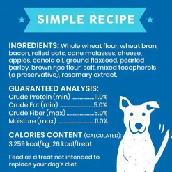 Cloud Star Wag More Bark Less Bacon, Cheese & Apples Crunchy Dog Biscuits