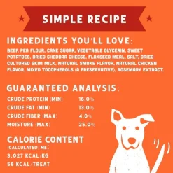 Cloud Star Wag More Bark Less Chewy Beef Cheeseburger Sliders Dog Treats (8 oz)