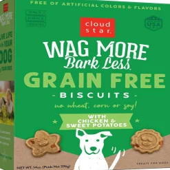 Cloud Star Wag More Bark Less Grain-Free Chicken & Sweet Potato Crunchy Dog Biscuits (14 oz)