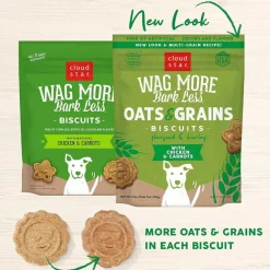 Cloud Star Wag More Bark Less Oats & Grains Chicken & Carrot Crunchy Dog Biscuits (3 lb)