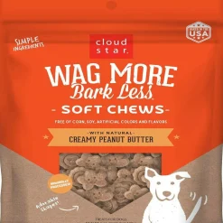 Cloud Star Wag More Bark Less Soft Chews Creamy Peanut Butter Dog Treats (6 oz)