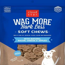 Cloud Star Wag More Bark Less Soft Chews Bacon, Cheese & Apple Dog Treats (6 oz)