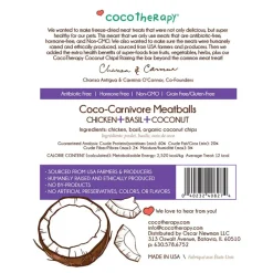 Cocotherapy Coco-Carnivore Meatballs Coconut Freeze Dried Dog Treats, 2.5-oz