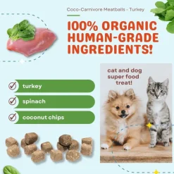 Cocotherapy Coco-Carnivore Meatballs Coconut Freeze Dried Dog Treats, 2.5-oz