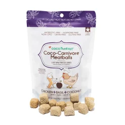 Cocotherapy Coco-Carnivore Meatballs Coconut Freeze Dried Dog Treats, 2.5-oz