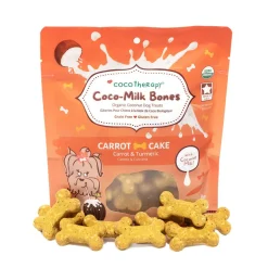 Cocotherapy Coco-Milk Bones Biscuit Organic Coconut Treat for Dogs, 6-oz