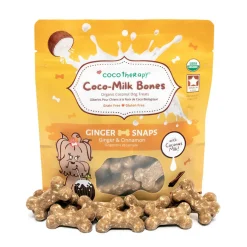 Cocotherapy Coco-Milk Bones Biscuit Organic Coconut Treat for Dogs, 6-oz