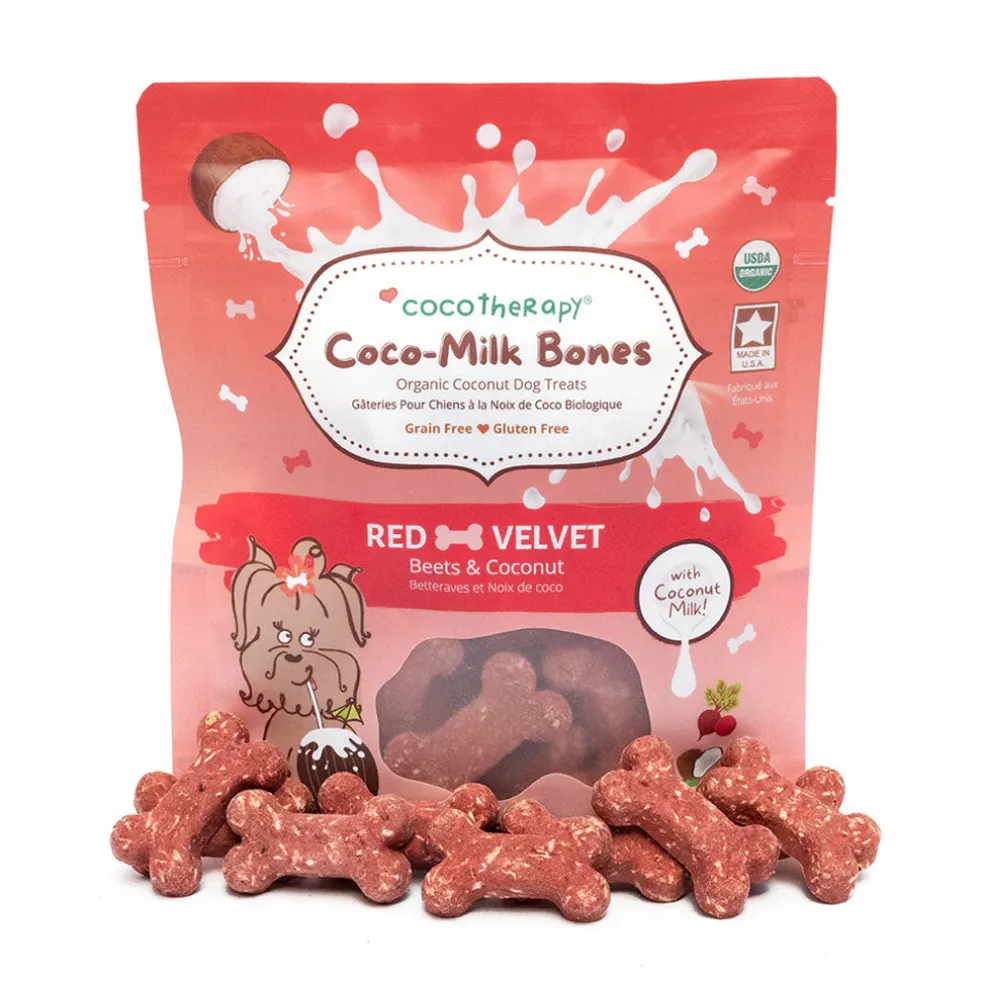 Cocotherapy Coco-Milk Bones Biscuit Organic Coconut Treat for Dogs, 6-oz
