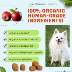 Cocotherapy Maggie's Macaroons Coconut Organic Coconut Treat for Dogs, 4-oz